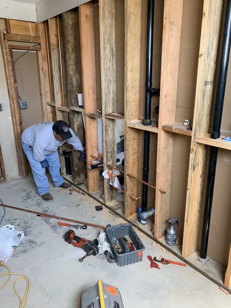 Commercial rough-in plumbing for Water Heater Replacement in Willow Creek